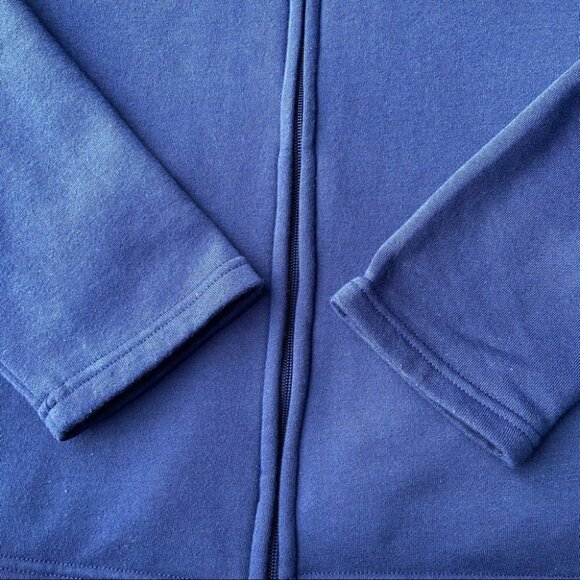 Tradition Floral Butterfly  Embroidered Full Zip Up Fleece Sweatshirt - Picture 7 of 16